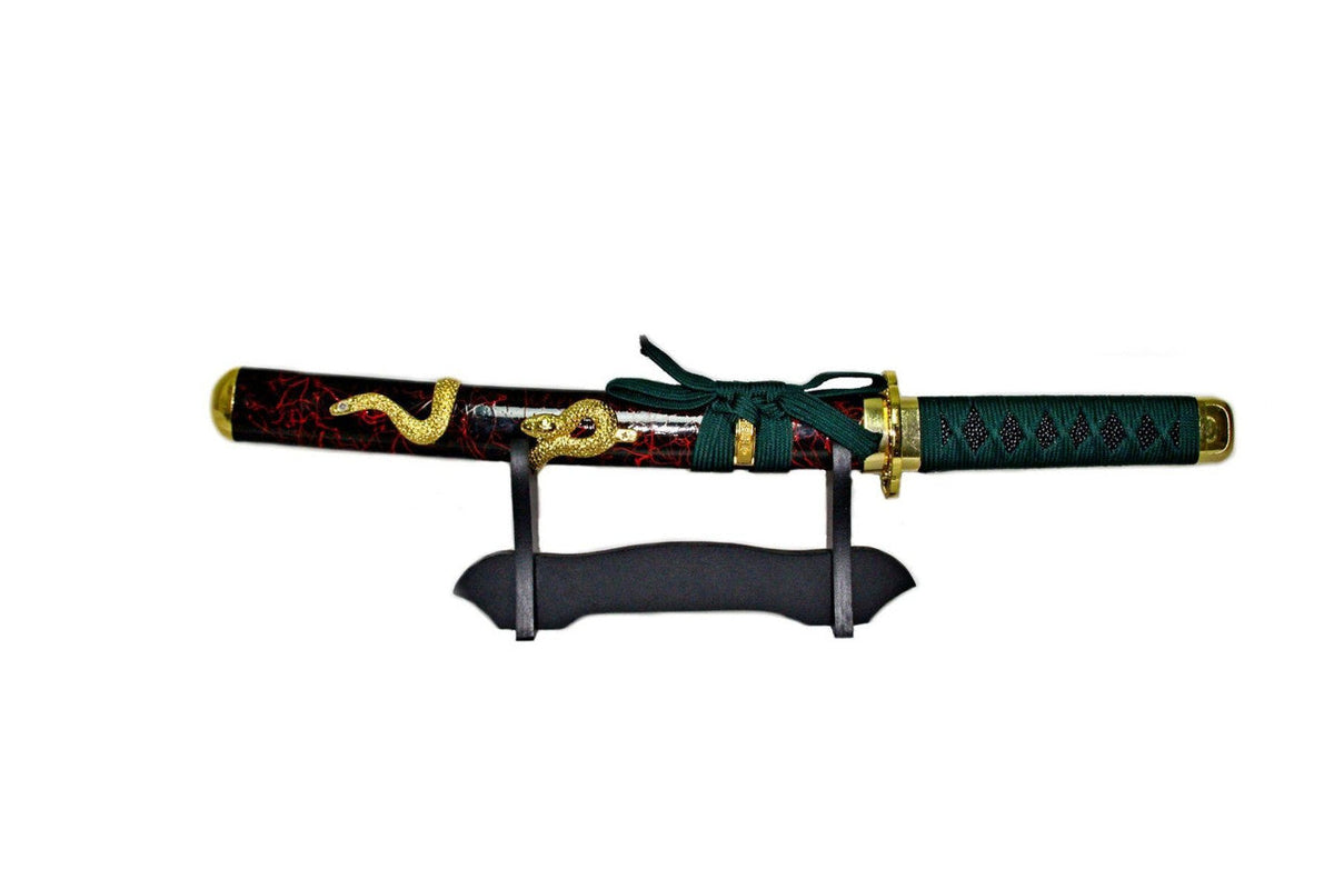 Coiled Snake Display Tanto 11.5" Tanto - Tophatter Daily Deals