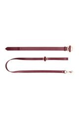 Ouch by Shots Toys - Halo - Collar with Leash - Burgundy Lingerie - Tophatter Daily Deals