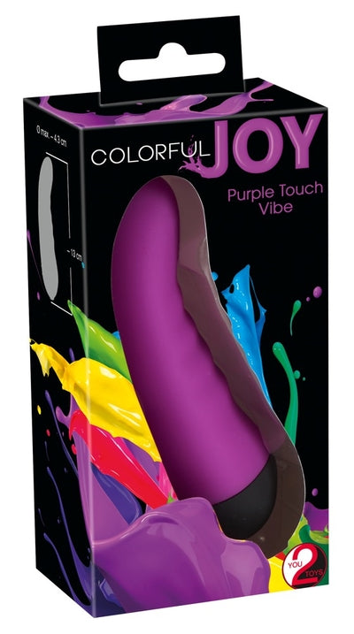 Colorful Joy Purple Touch Vibe 13 cm Silicone Tongue-Shaped Vibrator with 10 Modes > Vibrators > Standard Vibrators - Tophatter Daily Deals