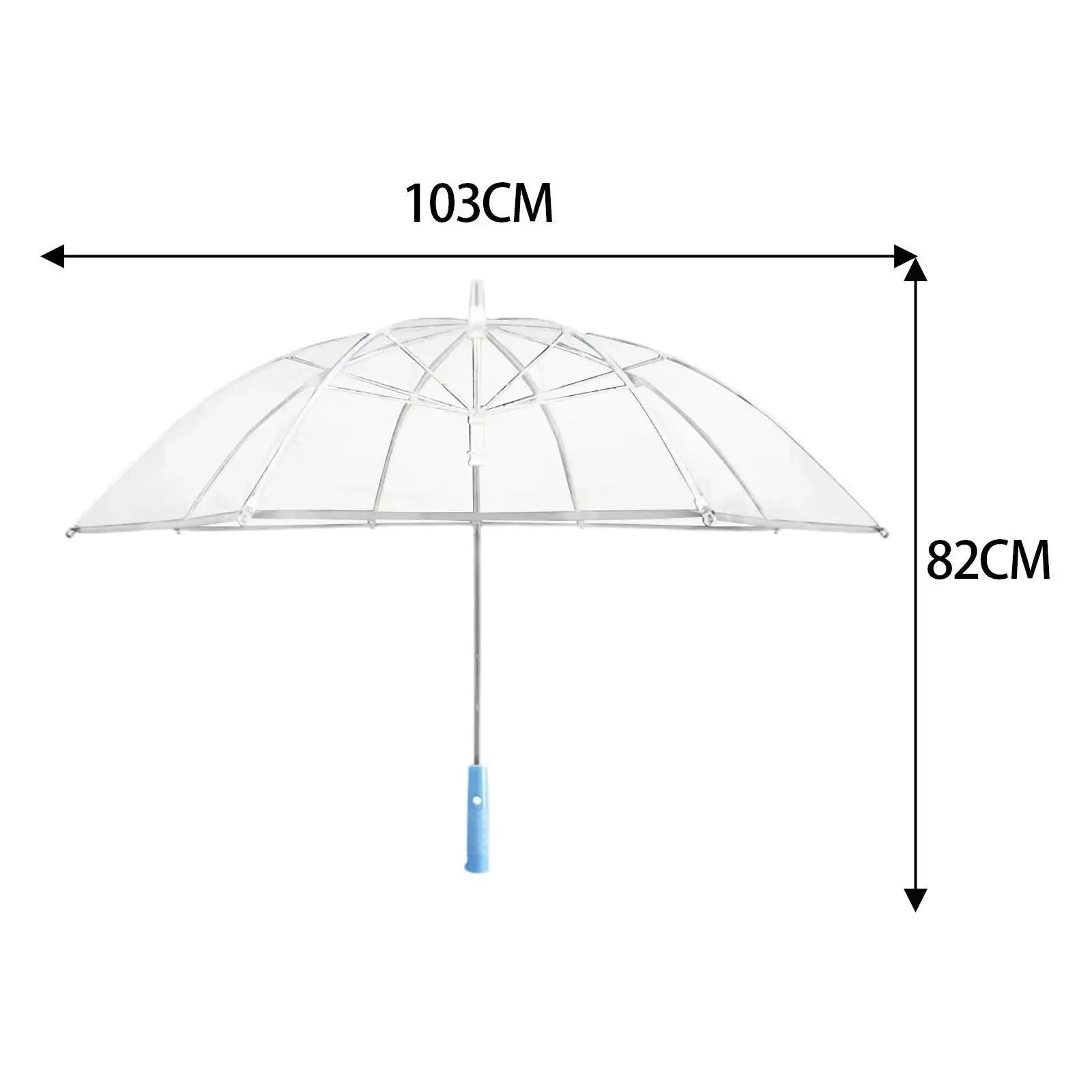 Colorful Led Light Umbrella With Flashlight Creative Long Handle Transparent Straight Handle Flashlight Umbrella Romantic Gift - Tophatter Daily Deals