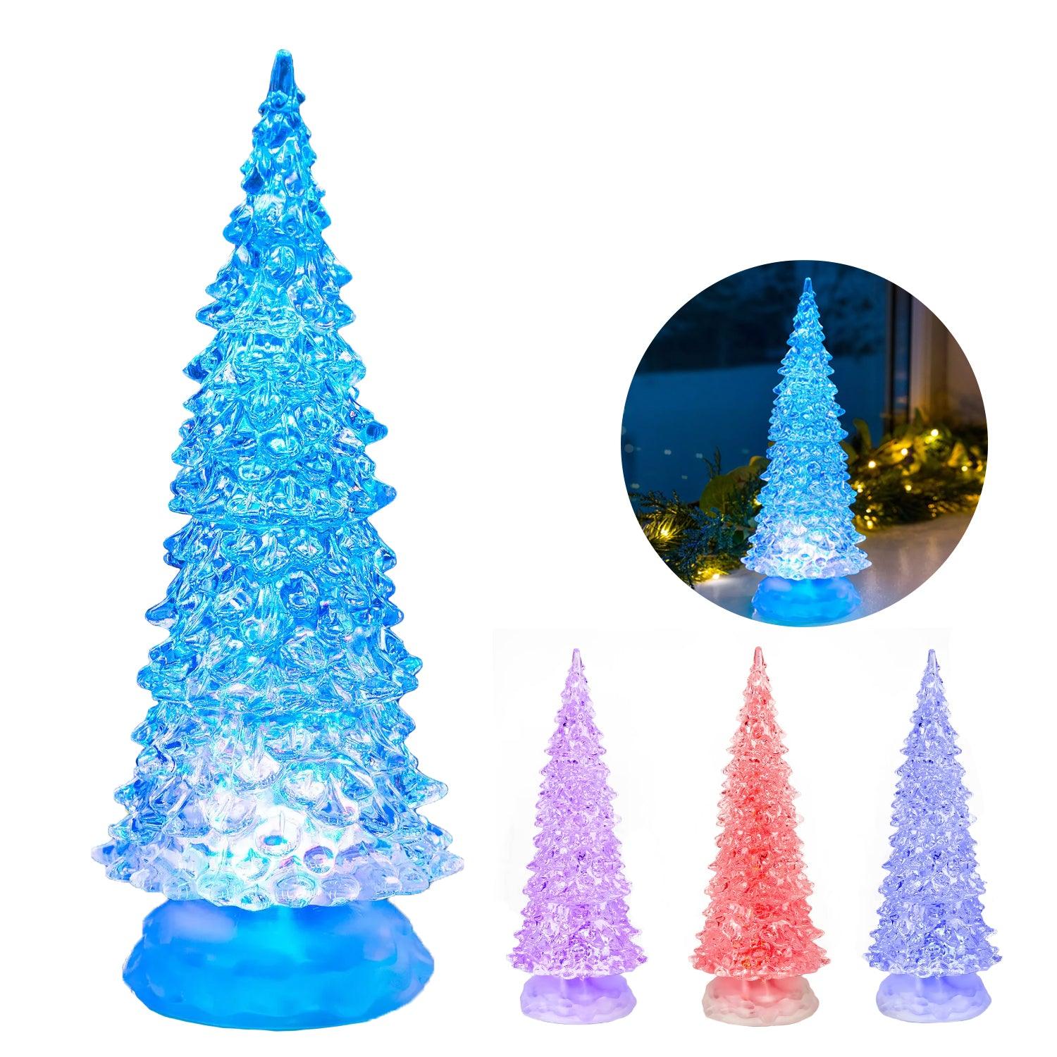 Water Spinner Christmas- Colour Changing LED Glitter Water Spinner 26 cm Type 1 Christmas - Tophatter Daily Deals