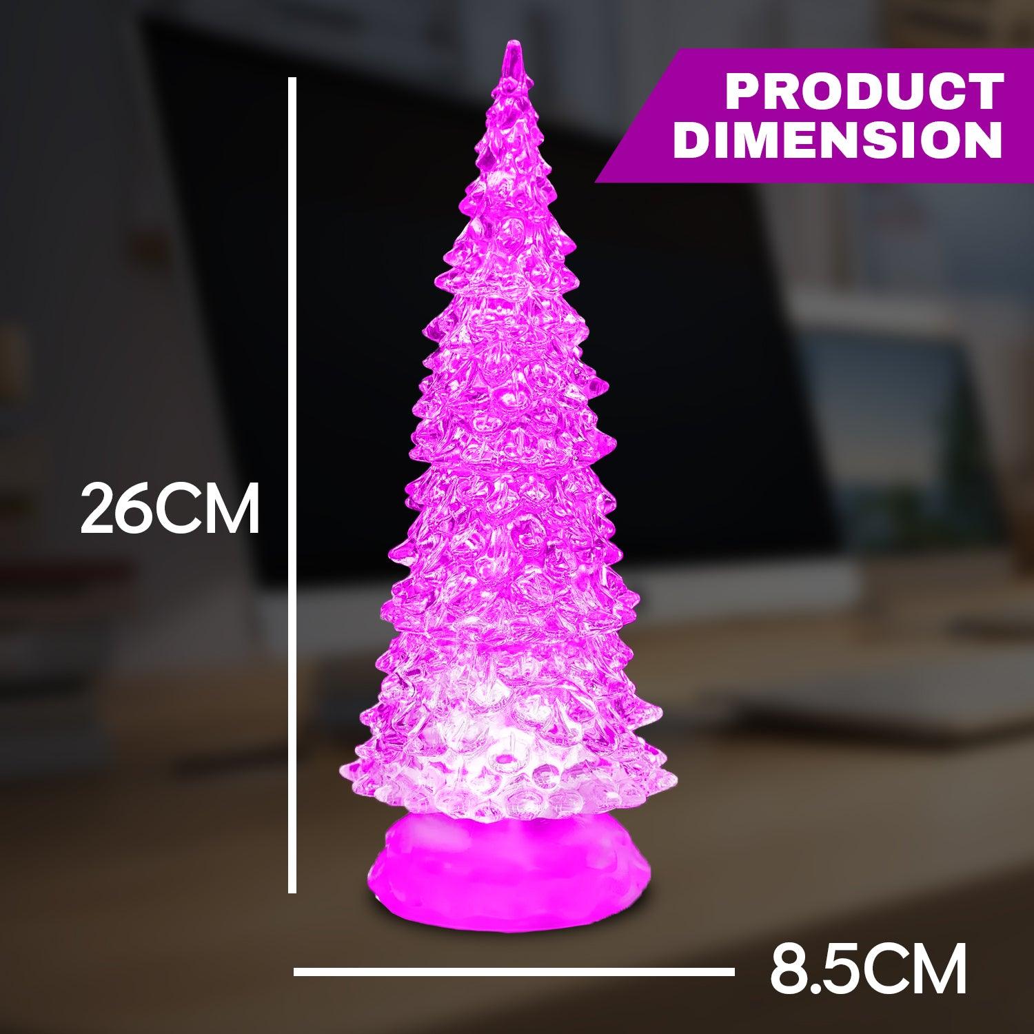 Water Spinner Christmas- Colour Changing LED Glitter Water Spinner 26 cm Christmas - Tophatter Daily Deals