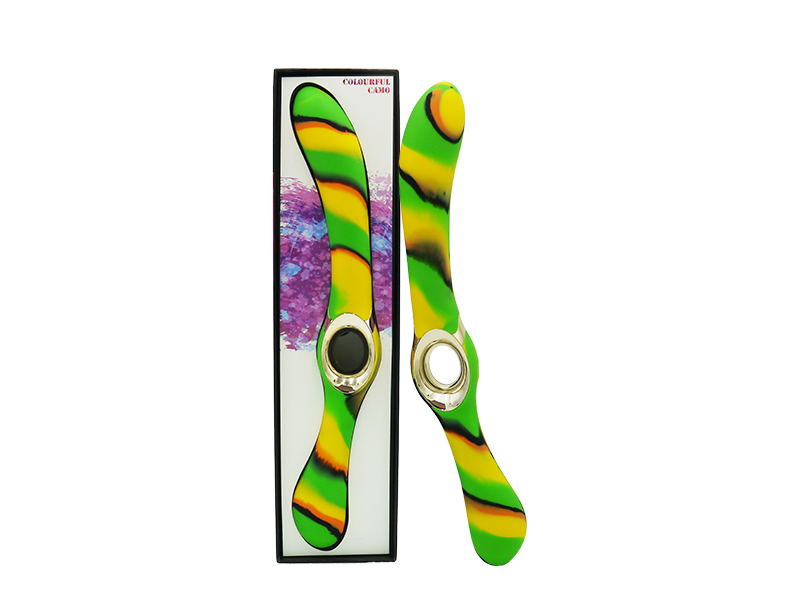Colourful Camo Entice Double Ended Vibrator Green > Vibrators > Finger Vibrators - Tophatter Daily Deals