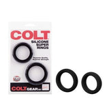 Colt Silicone Super Rings – Durable Stretchy Erection Enhancers Set of Two Rings > Cock Ring > Sets - Tophatter Daily Deals