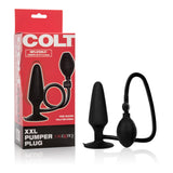 Colt XXL Pumper Plug Black Silicone Inflatable Anal Plug with Squeeze Bulb and Quick Release Valve > Anal Range > Tunnel and Stretchers - Tophatter Daily Deals