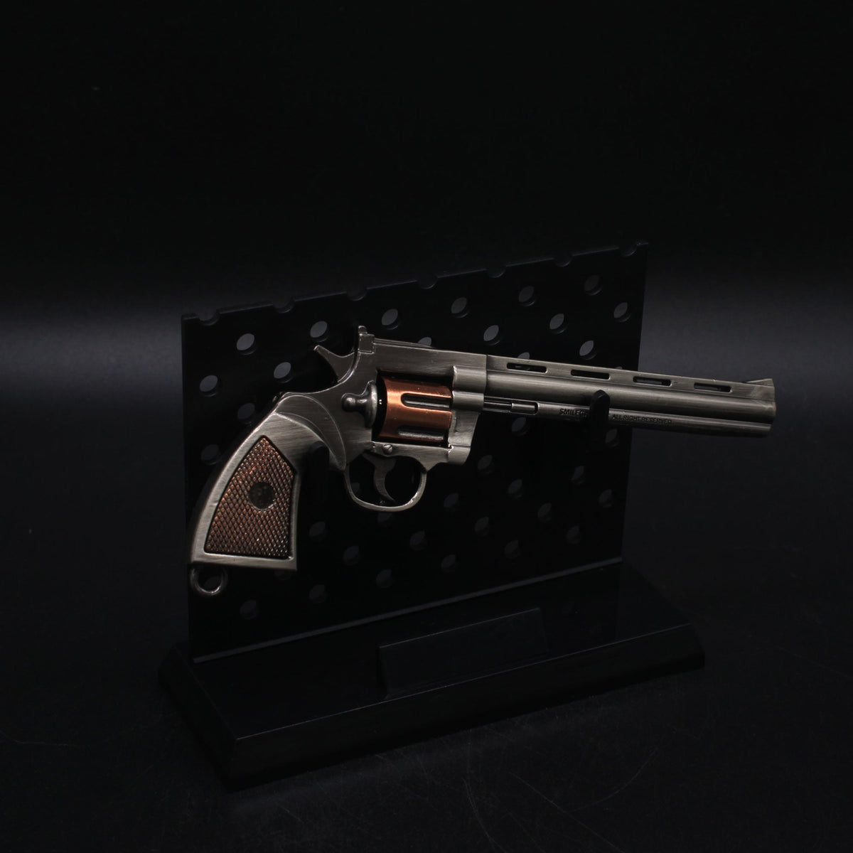 Colt 357 Miniature Metal Colt Revolver Pistol 12CM/4.7" With Plastic Stand - Tophatter Daily Deals