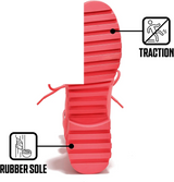 Combat Ankle Boots (Hot Rod) - Tophatter Daily Deals