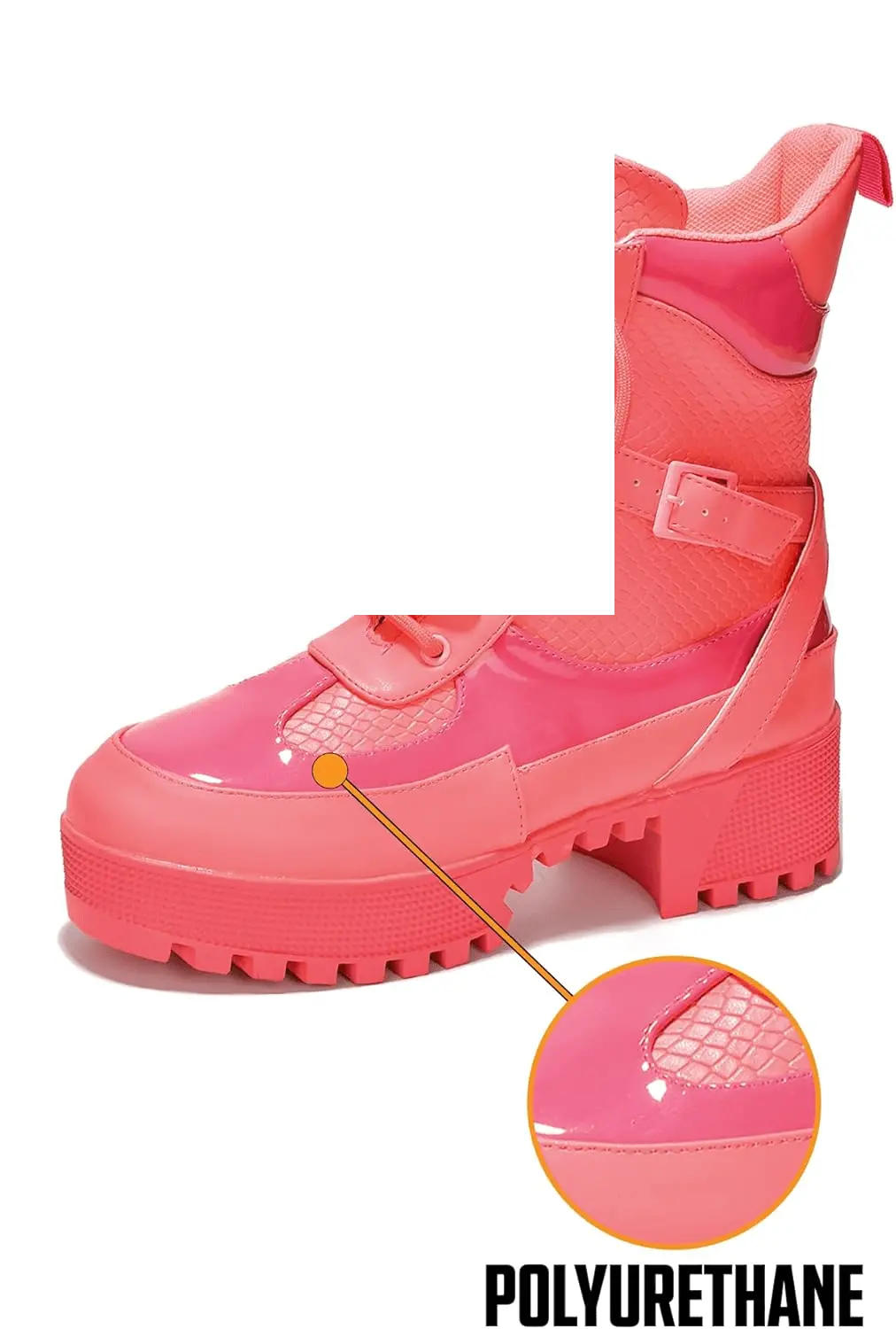 Combat Ankle Boots (Hot Rod) - Tophatter Daily Deals