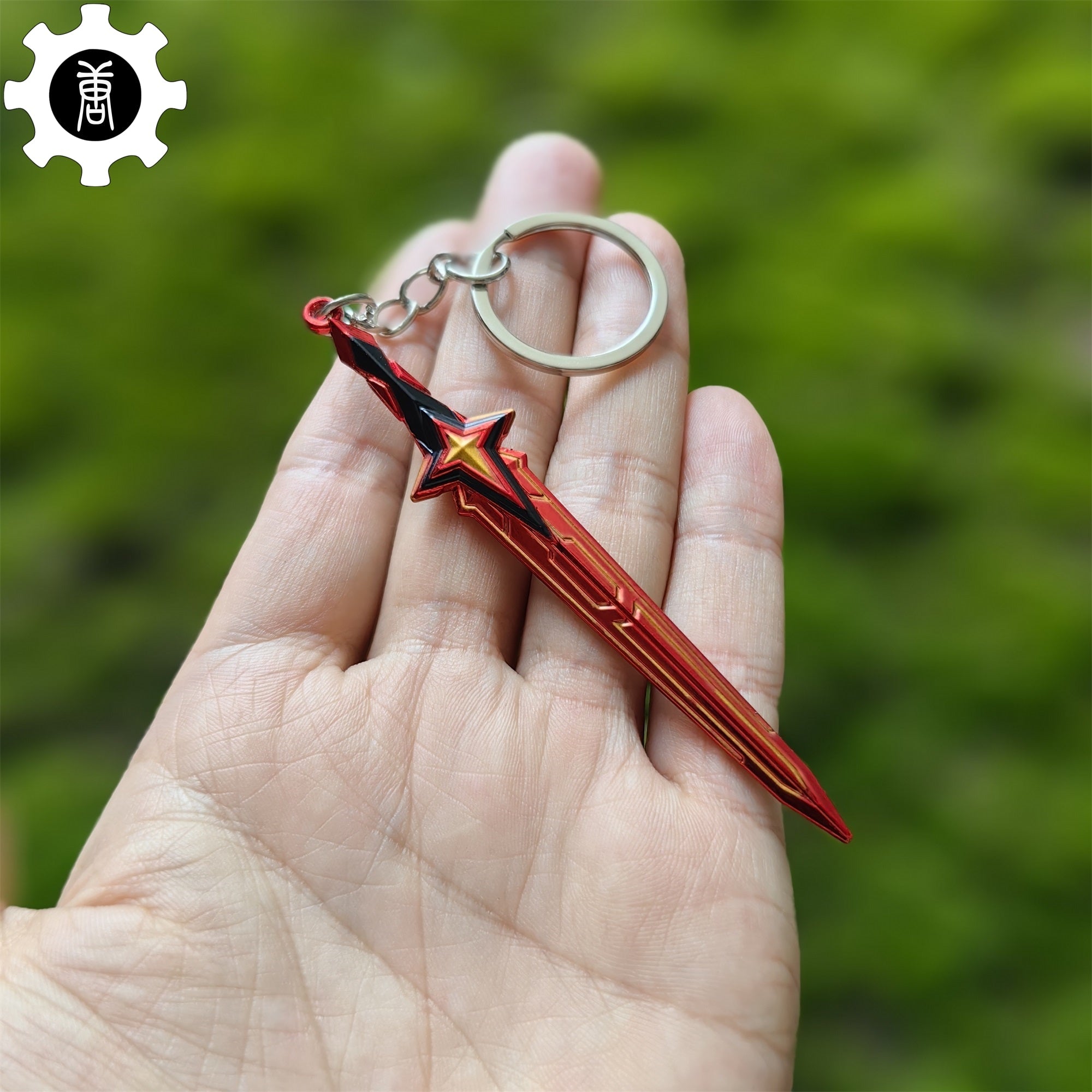 Tiny Comet Sword Metal Keychain 2 Colors Red - Tophatter Daily Deals