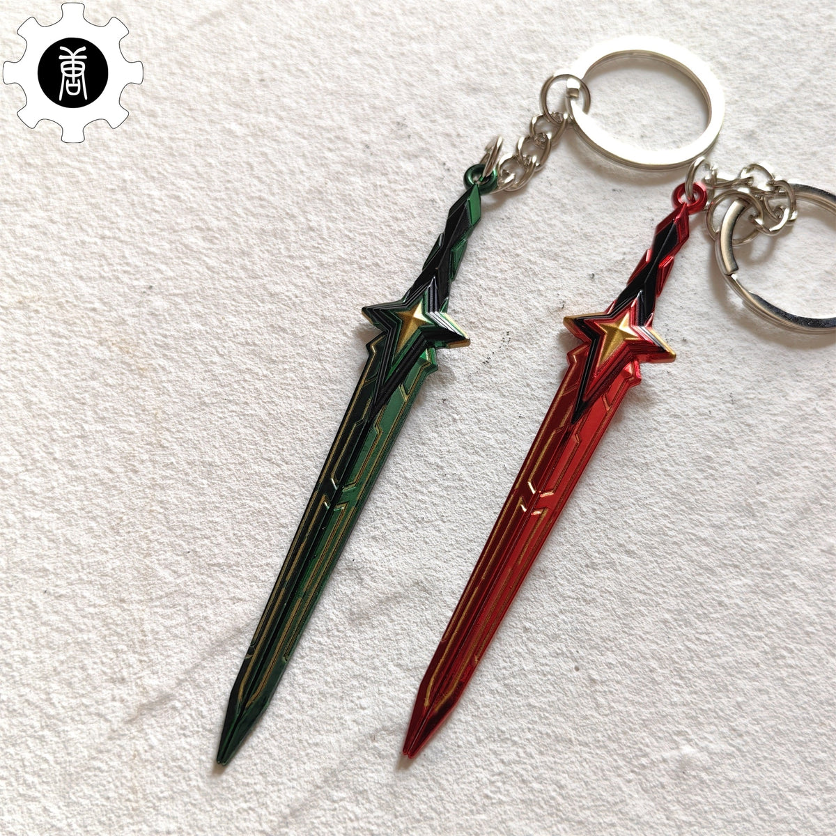 Tiny Comet Sword Metal Keychain 2 Colors - Tophatter Daily Deals