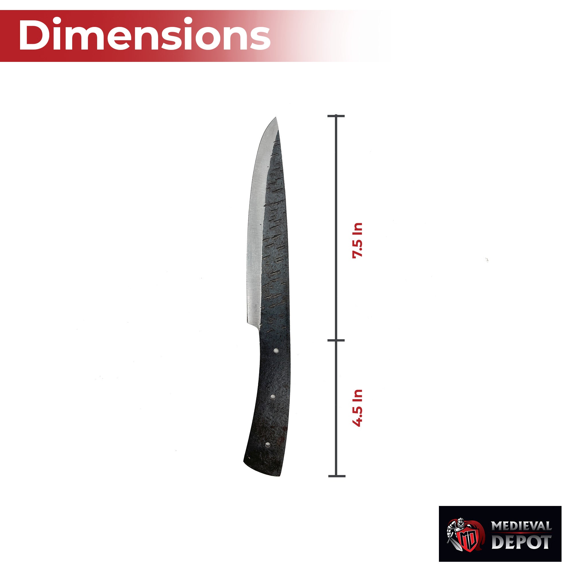 Chef's Kitchen Knife Blade Blank Kitchen Knife - Tophatter Daily Deals
