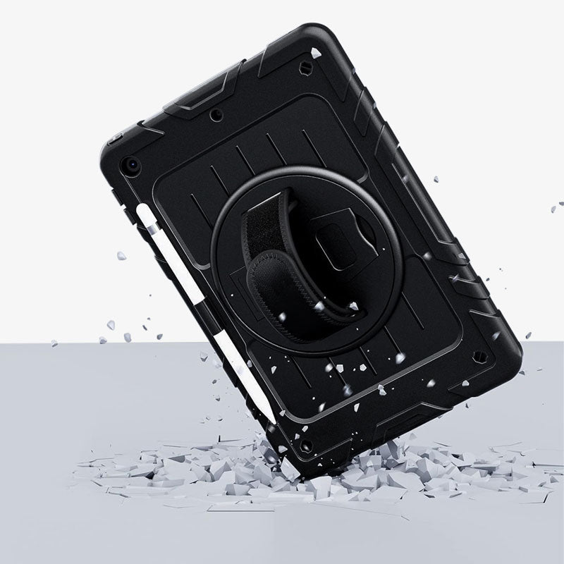 Heavy Duty iPad Case Rugged Tablet Cover With Hand Strap - Tophatter Daily Deals