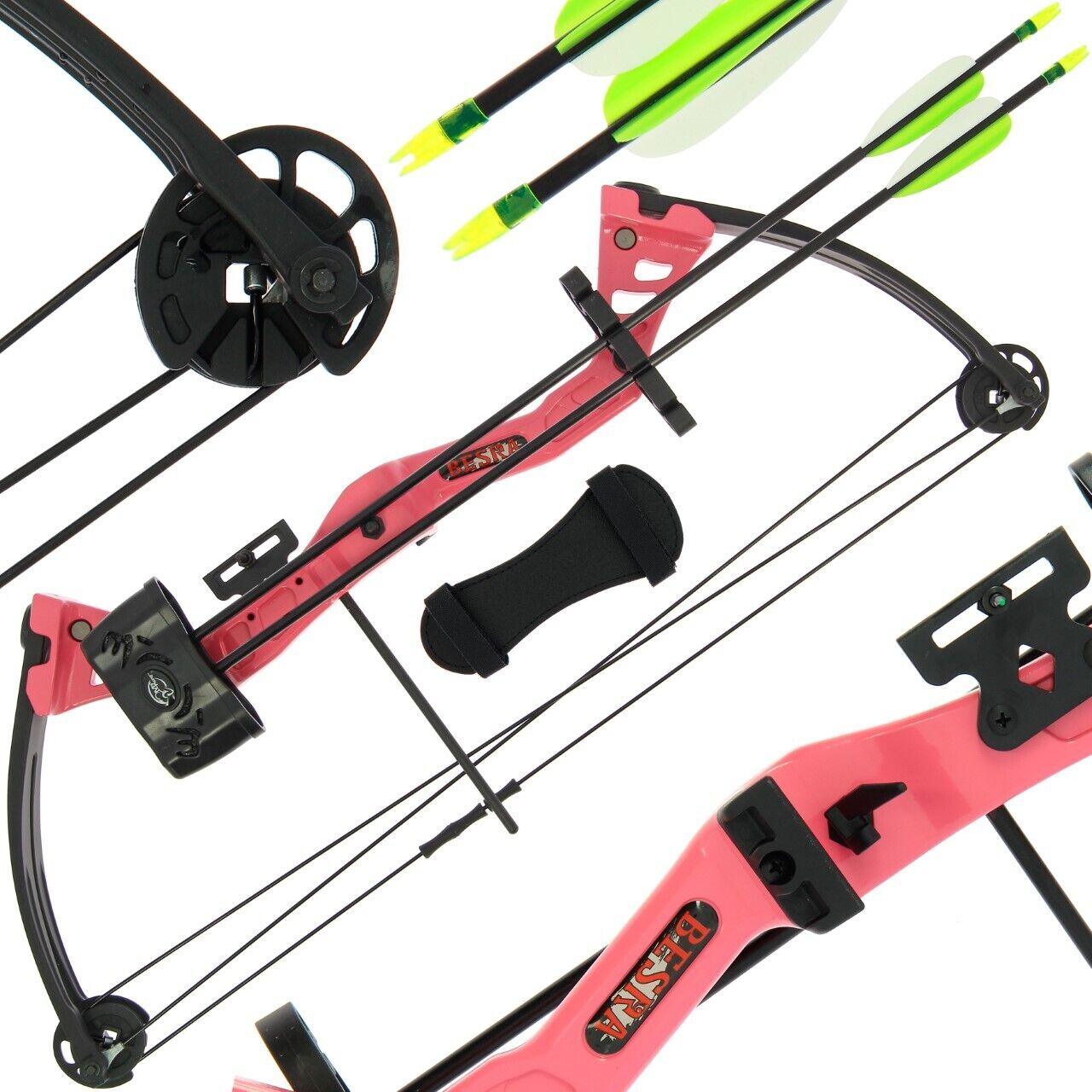 Archery Kit for Adults - 15-29lbs Compound Archery Bow & Arrow Set Adjustable Draw Power Adults Youths Sports & Outdoor - Tophatter Daily Deals