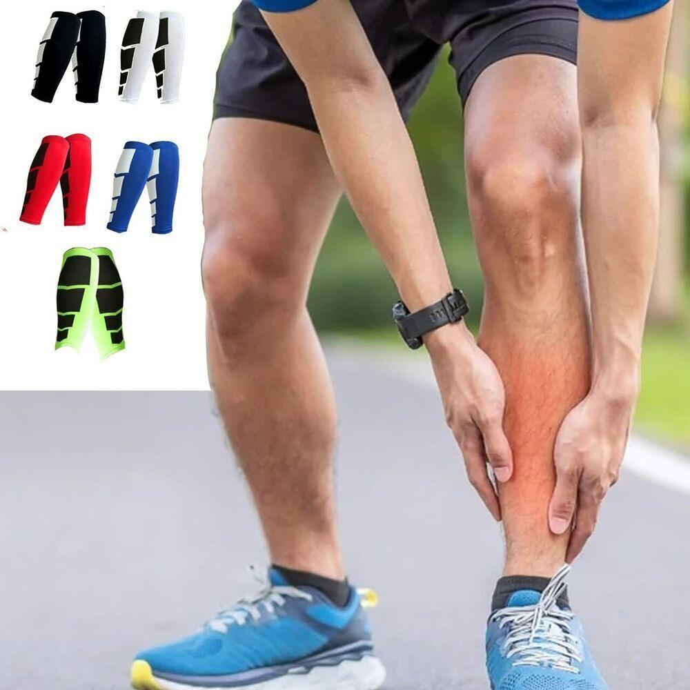 Shin Compression Sleeve - Calf Sleeve Leg Calf Support Brace Shin Splints Sport Running Sports & Outdoor - Tophatter Daily Deals