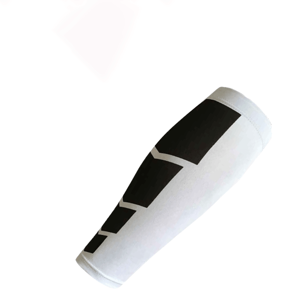 Shin Compression Sleeve - Calf Sleeve Leg Calf Support Brace Shin Splints Sport Running White Sports & Outdoor - Tophatter Daily Deals