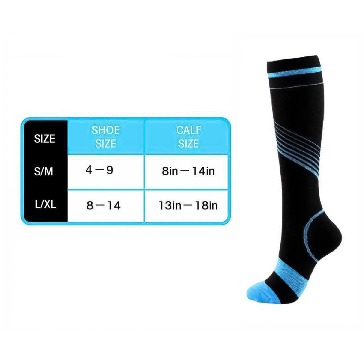 Best Compression Socks UK - Full Leg Sock For Men & Women Exercise & Fitness - Tophatter Daily Deals