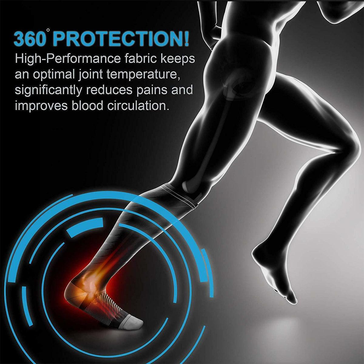 Best Compression Socks UK - Full Leg Sock For Men & Women Exercise & Fitness - Tophatter Daily Deals