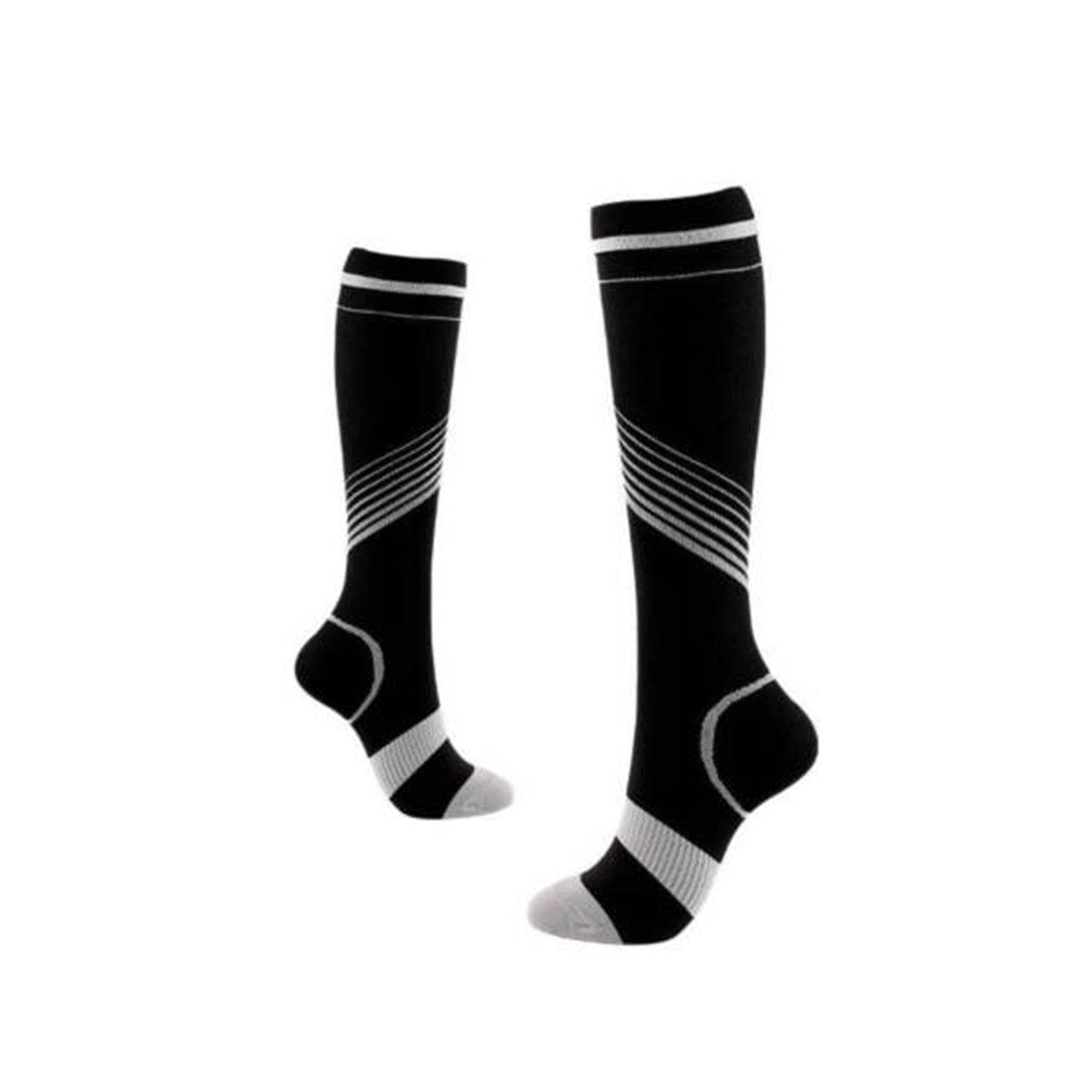 Best Compression Socks UK - Full Leg Sock For Men & Women Grey Exercise & Fitness - Tophatter Daily Deals