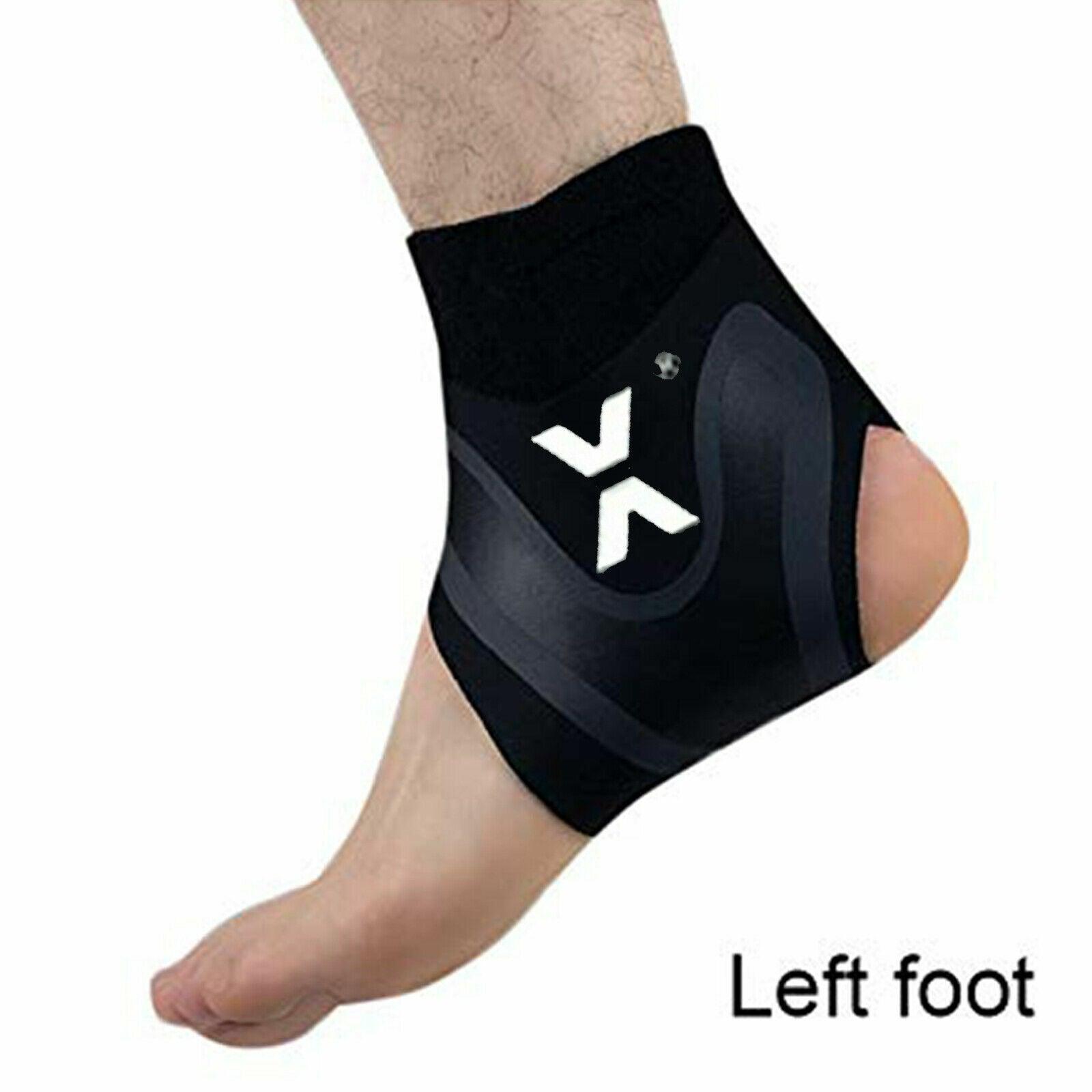 Support Brace For Ankle - Ankle Support Elasticated Bandage Medical Compression Wrap Strap Left Foot Exercise & Fitness - Tophatter Daily Deals