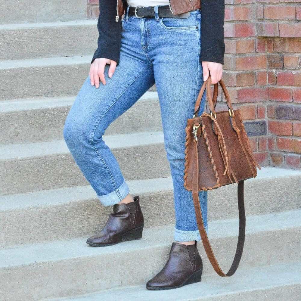 Concealed Carry Emma Leather Satchel Lockable CCW Bag Handgun Purses - Tophatter Daily Deals