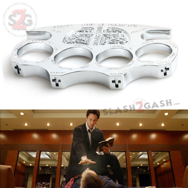 Constantine Brass Knuckles Holy Spiritus Paperweight - 6 colors Belt Buckle - Tophatter Daily Deals