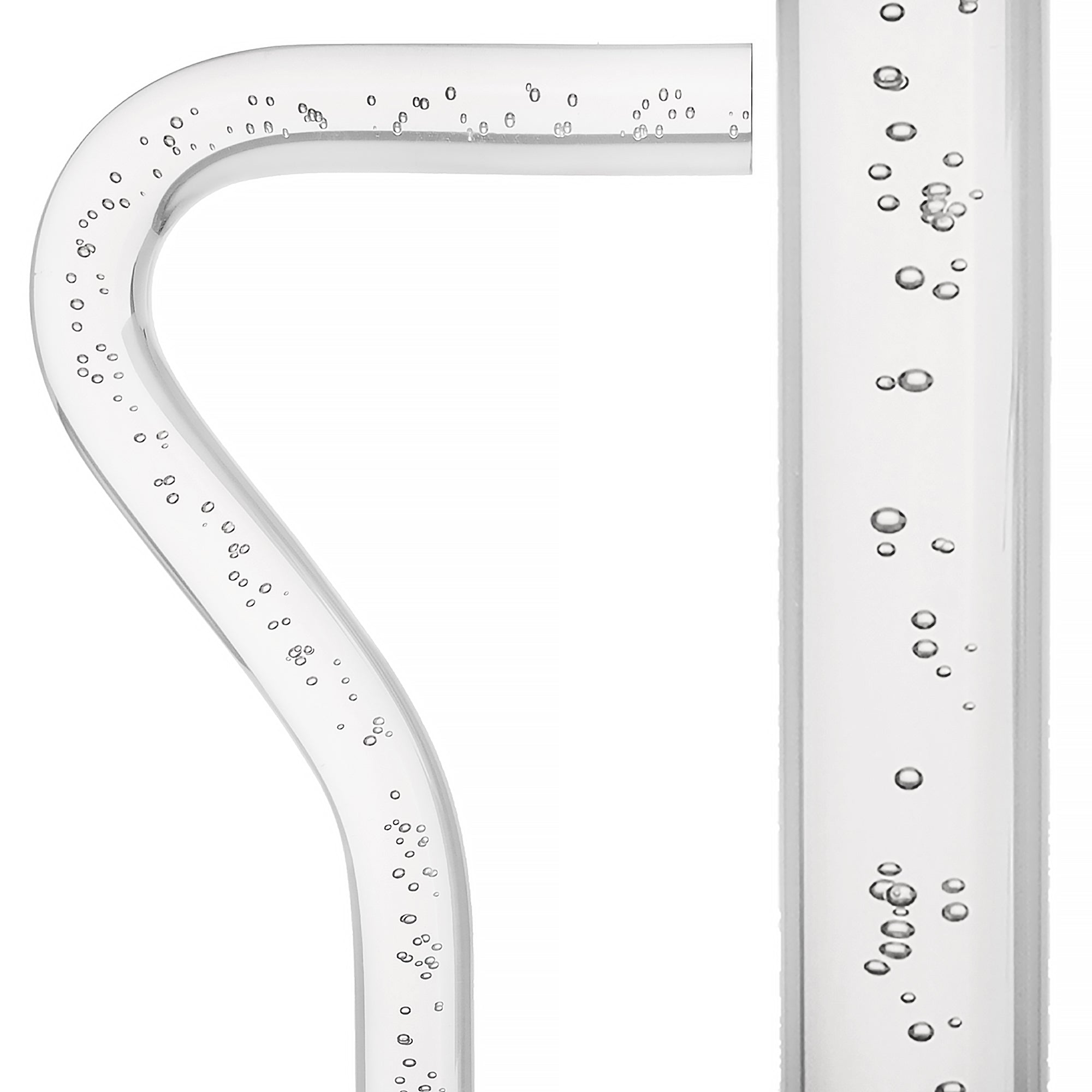 "Bubbles In Ice" - Exquisite Bubblé Elegance: A Translucent Crystal Shaft With Captivating Bubbles Clear Lucite Walking Canes - Tophatter Daily Deals