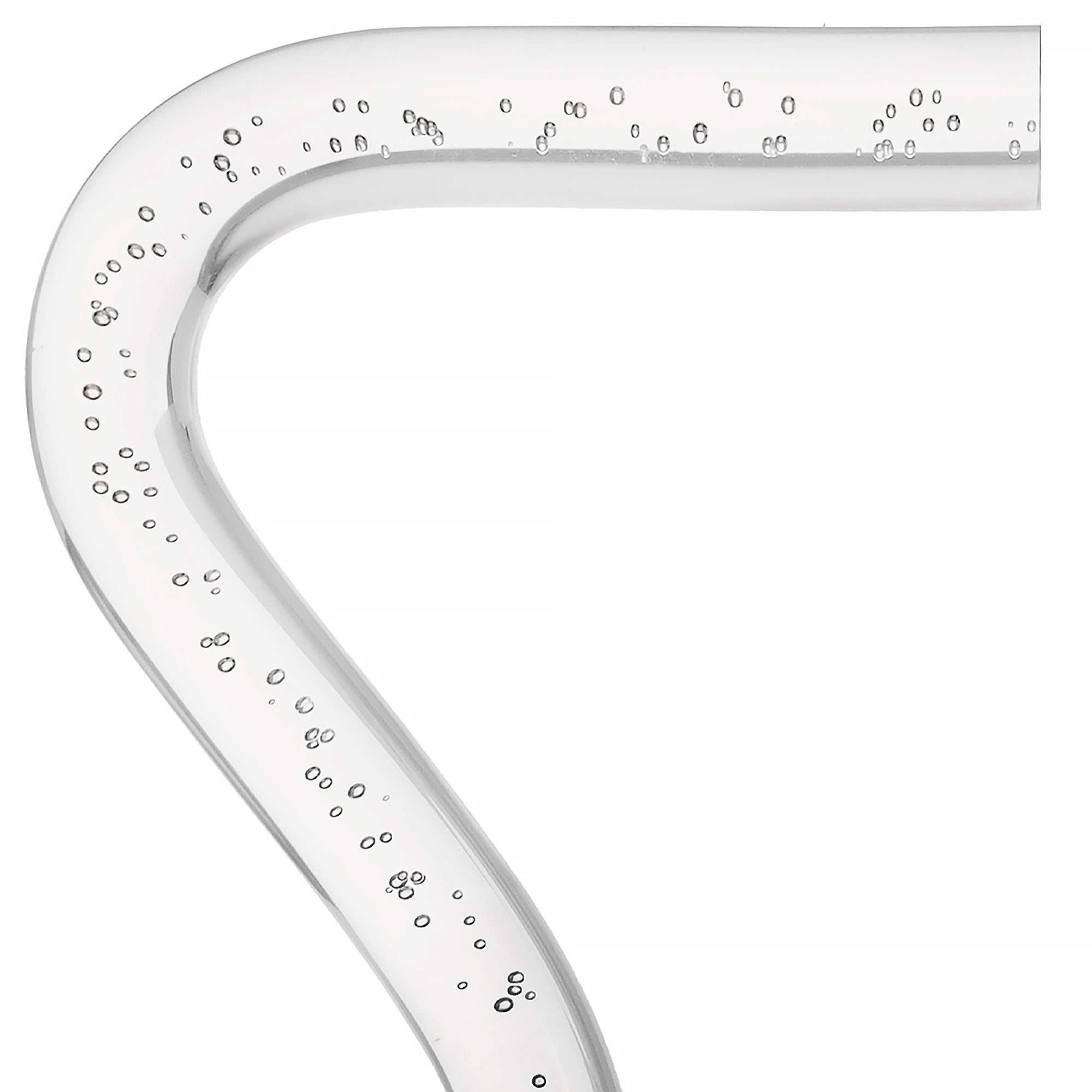 "Bubbles In Ice" - Exquisite Bubblé Elegance: A Translucent Crystal Shaft With Captivating Bubbles Clear Lucite Walking Canes - Tophatter Daily Deals