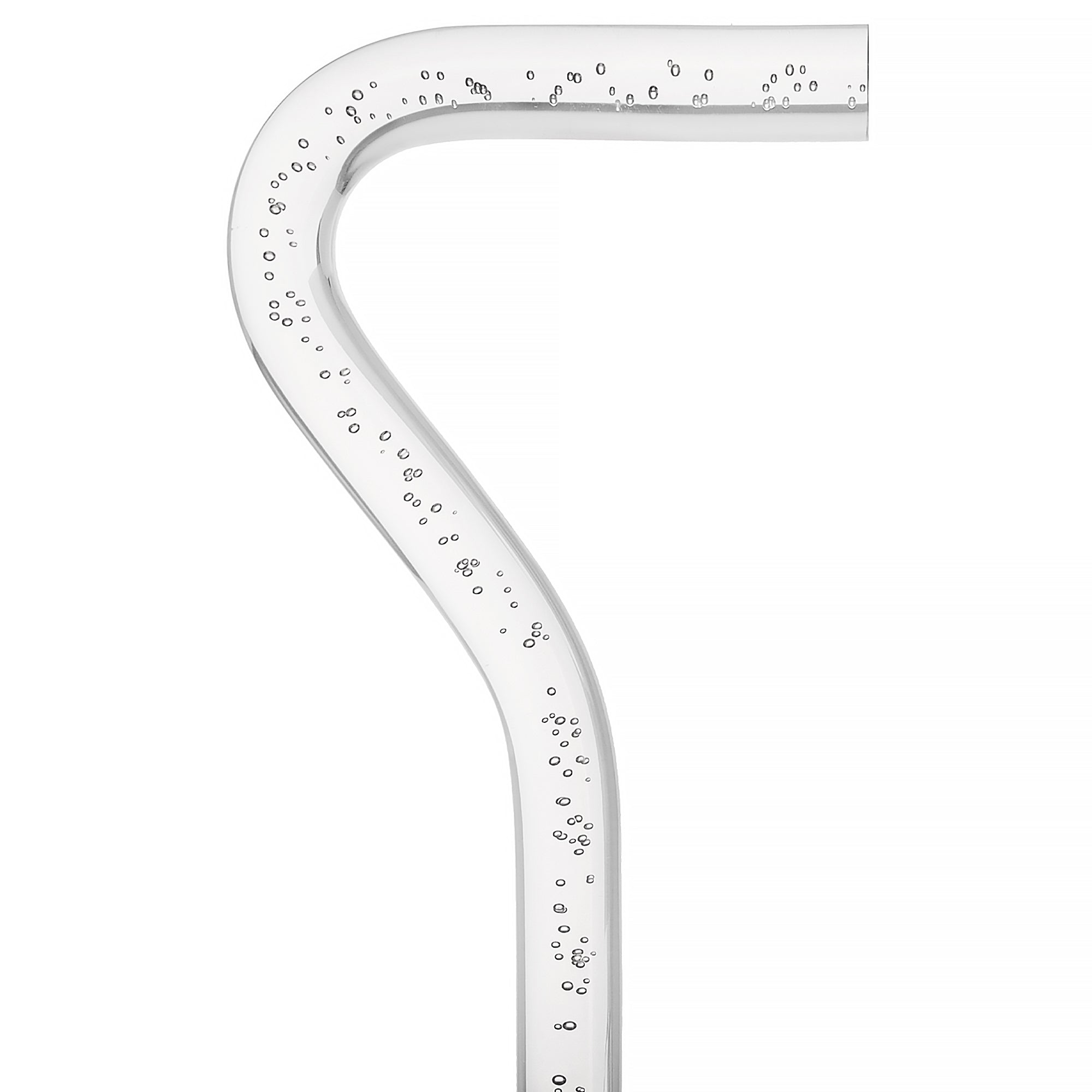 "Bubbles In Ice" - Exquisite Bubblé Elegance: A Translucent Crystal Shaft With Captivating Bubbles Clear Lucite Walking Canes - Tophatter Daily Deals