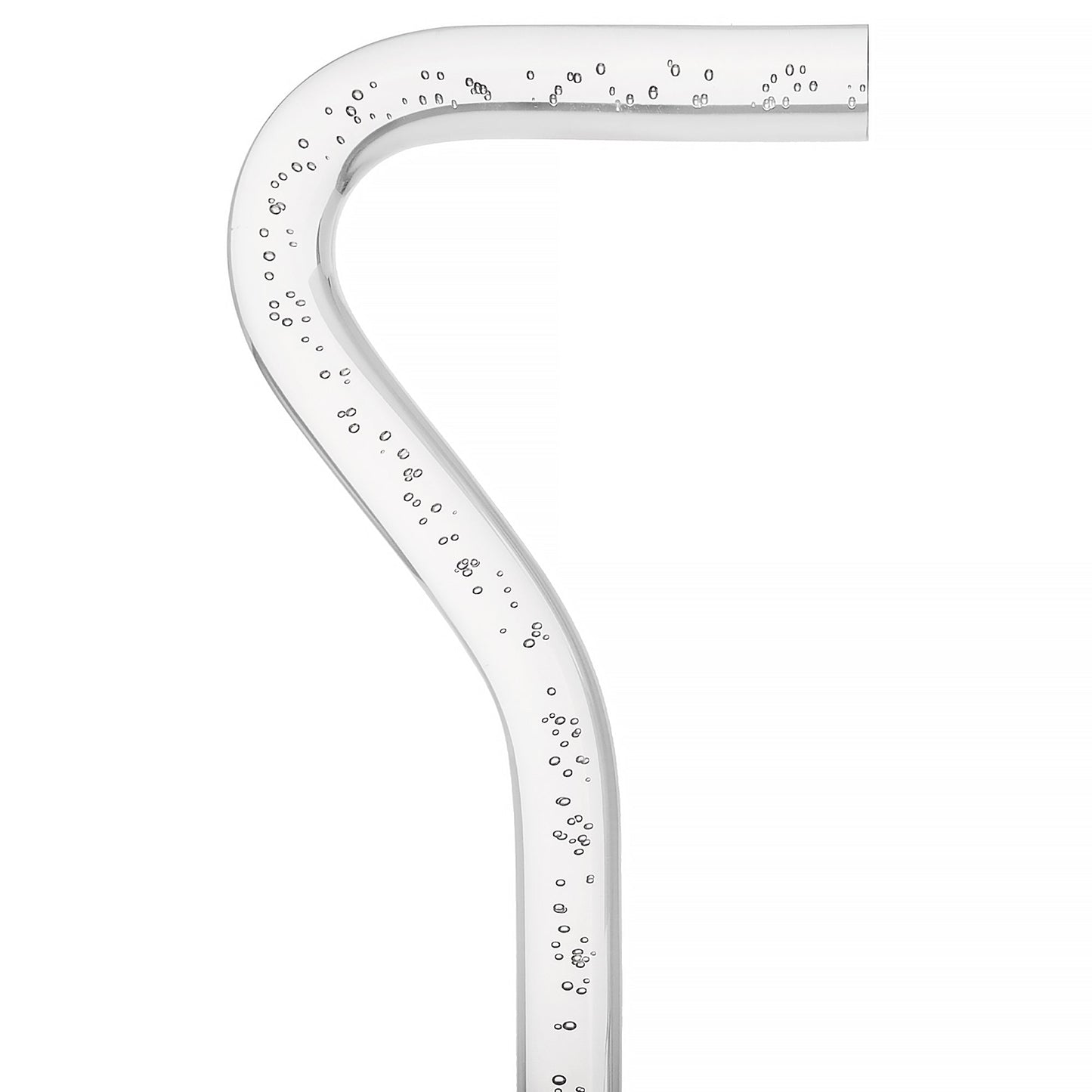 "Bubbles In Ice" - Exquisite Bubblé Elegance: A Translucent Crystal Shaft With Captivating Bubbles Clear Lucite Walking Canes - Tophatter Daily Deals