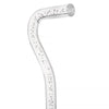 "Bubbles In Ice" - Exquisite Bubblé Elegance: A Translucent Crystal Shaft With Captivating Bubbles Clear Lucite Walking Canes - Tophatter Daily Deals