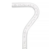 "Bubbles In Ice" - Exquisite Bubblé Elegance: A Translucent Crystal Shaft With Captivating Bubbles Clear Lucite Walking Canes - Tophatter Daily Deals