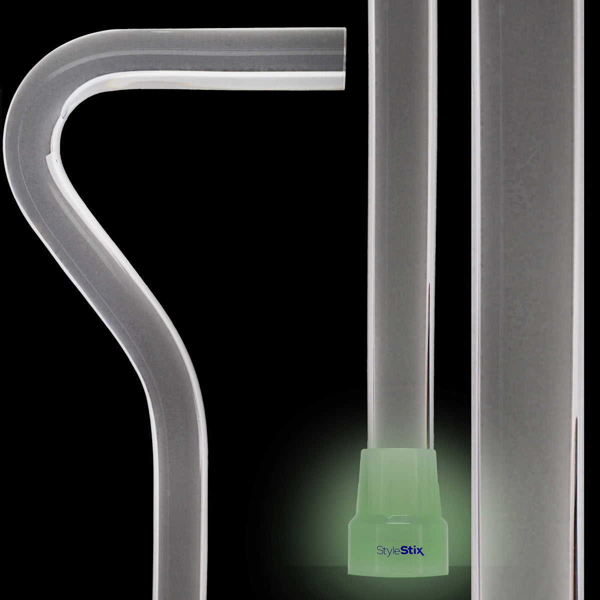 "Crystal Clarity" Cane: Invisible & Translucent Shaft Clear Lucite Walking Canes - Tophatter Daily Deals