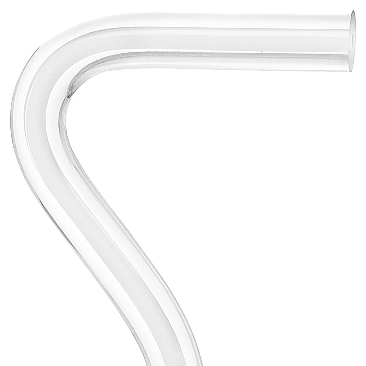 Porcelain In Ice Cane: White Line in Translucent Clear Shaft Clear Lucite Walking Canes - Tophatter Daily Deals