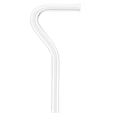 Porcelain In Ice Cane: White Line in Translucent Clear Shaft Clear Lucite Walking Canes - Tophatter Daily Deals