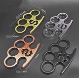 Control - Solid Brass Knuckles Duster For Self Defense Window Breaker EDC Supplies - Tophatter Daily Deals