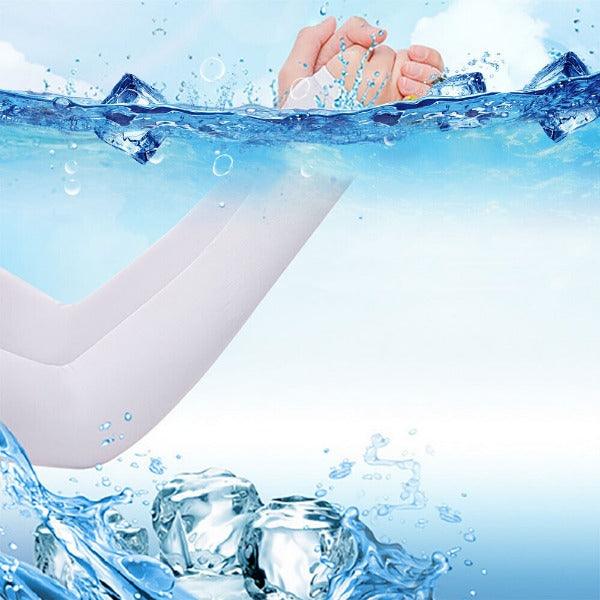 UV Protection Arm Sleeves - Breathable Sun Arm Sleeves, for Summer Sport Running Cycling Climbing Driving Golf Cycling - Tophatter Daily Deals