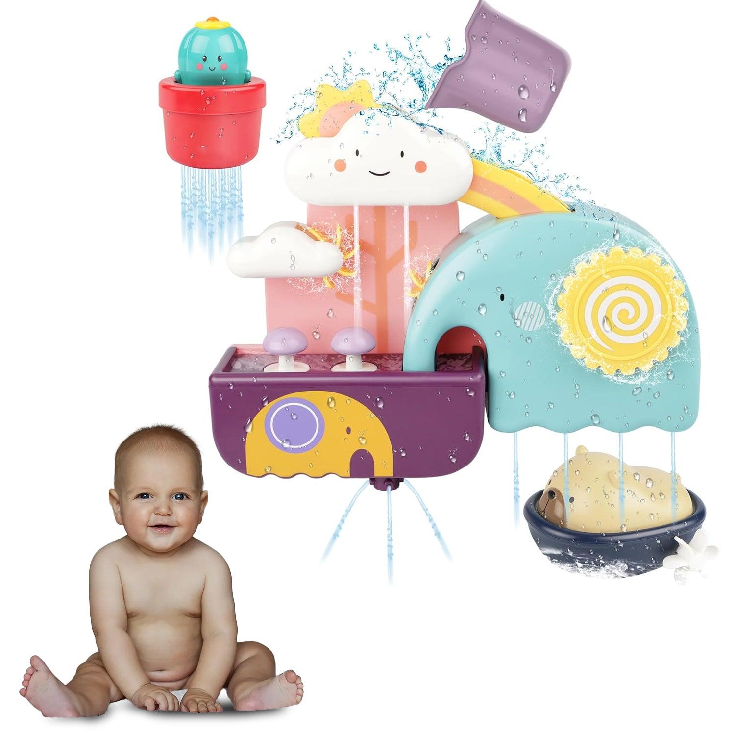 Cool Bath Toys - Baby Bath Toys Game Shower Bath Baby Toy Waterfall Water Station Toy with Cup Sports Toys - Tophatter Daily Deals