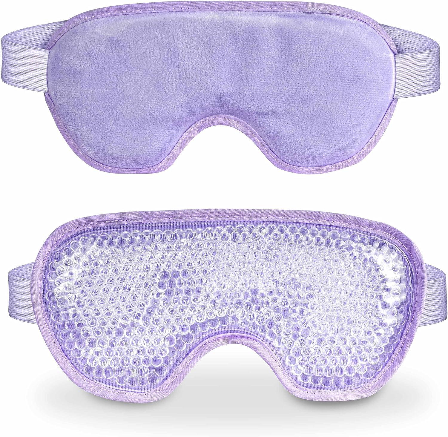 Cooling Gel Pads for Eyes - Cooling Gel Eye Mask for Puffy Eyes Dry Eyes Reusable Cold Eye Gel Mask Pad Purple Personal Care - Tophatter Daily Deals