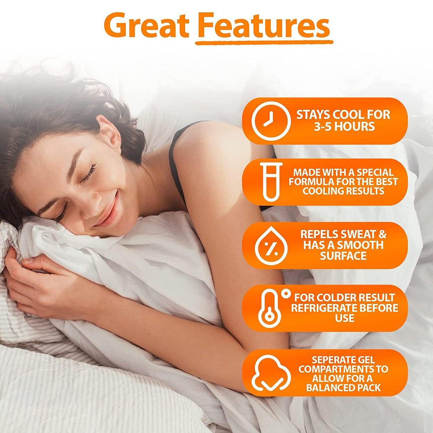 Cooling Pillows Uk - Cooling Gel Pillow Magic Pad Cooling Mat Laptop Cushion Yoga Pet Bed Dog UK Sleeping Pillow - Tophatter Daily Deals