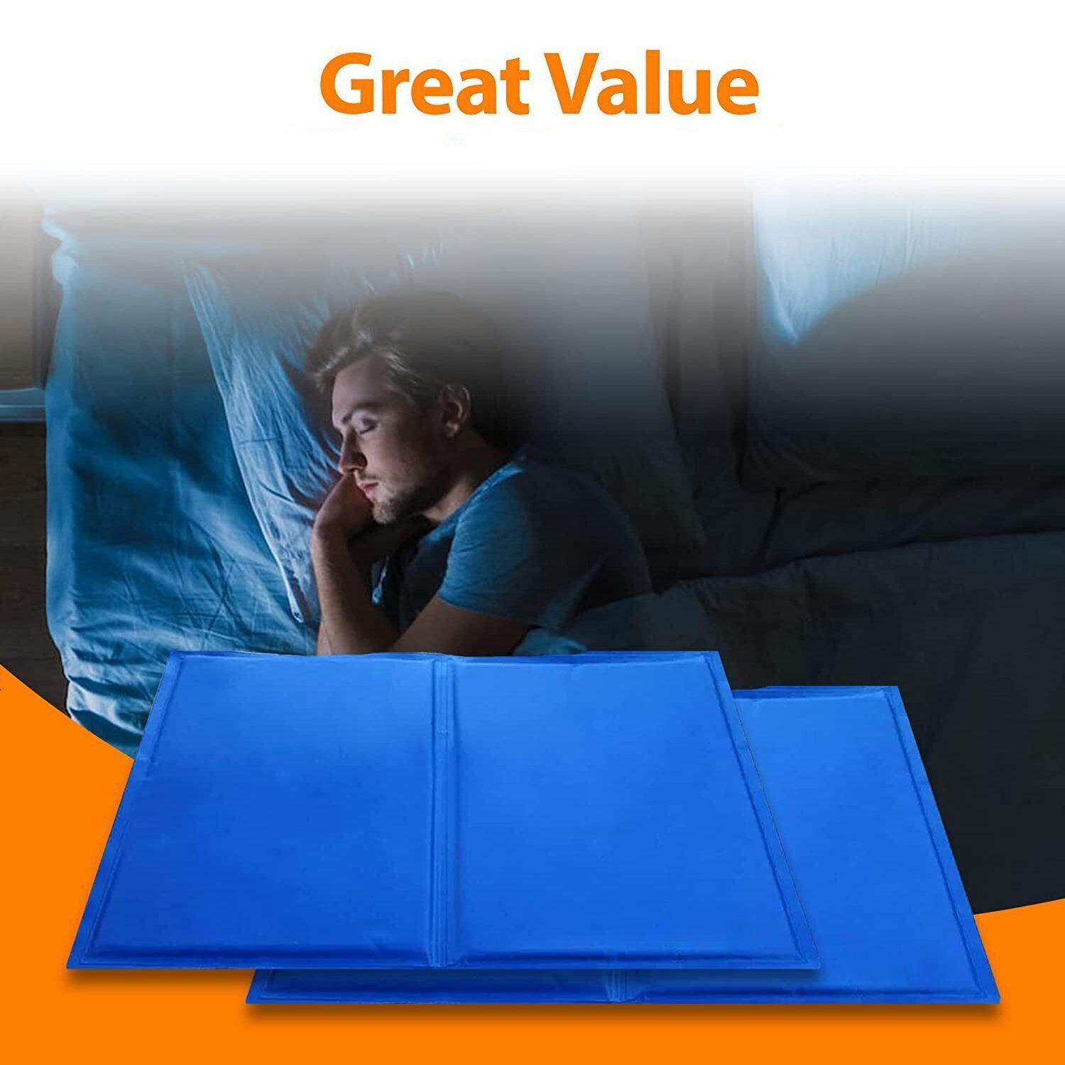 Cooling Pillows Uk - Cooling Gel Pillow Magic Pad Cooling Mat Laptop Cushion Yoga Pet Bed Dog UK Sleeping Pillow - Tophatter Daily Deals