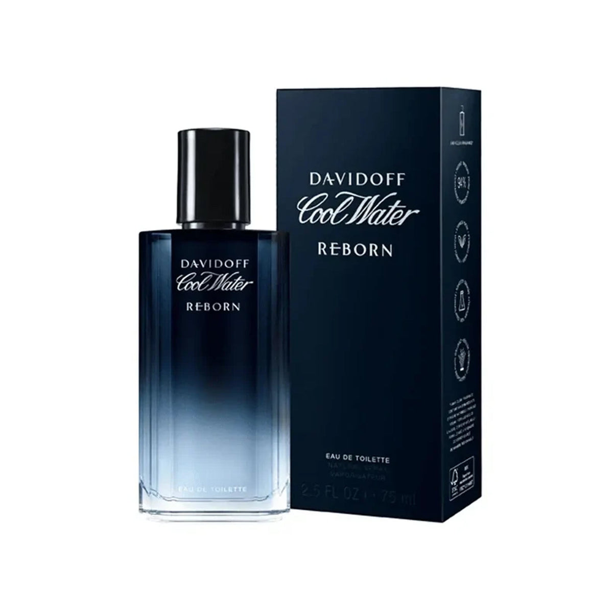Davidoff Cool Water Reborn Eau De Toilette 75ml Spray - Tophatter Daily Deals