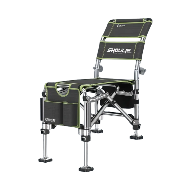 Fishing Chair Adjustable Legs Backrest Foldable Design Outdoor > Fishing - Tophatter Daily Deals