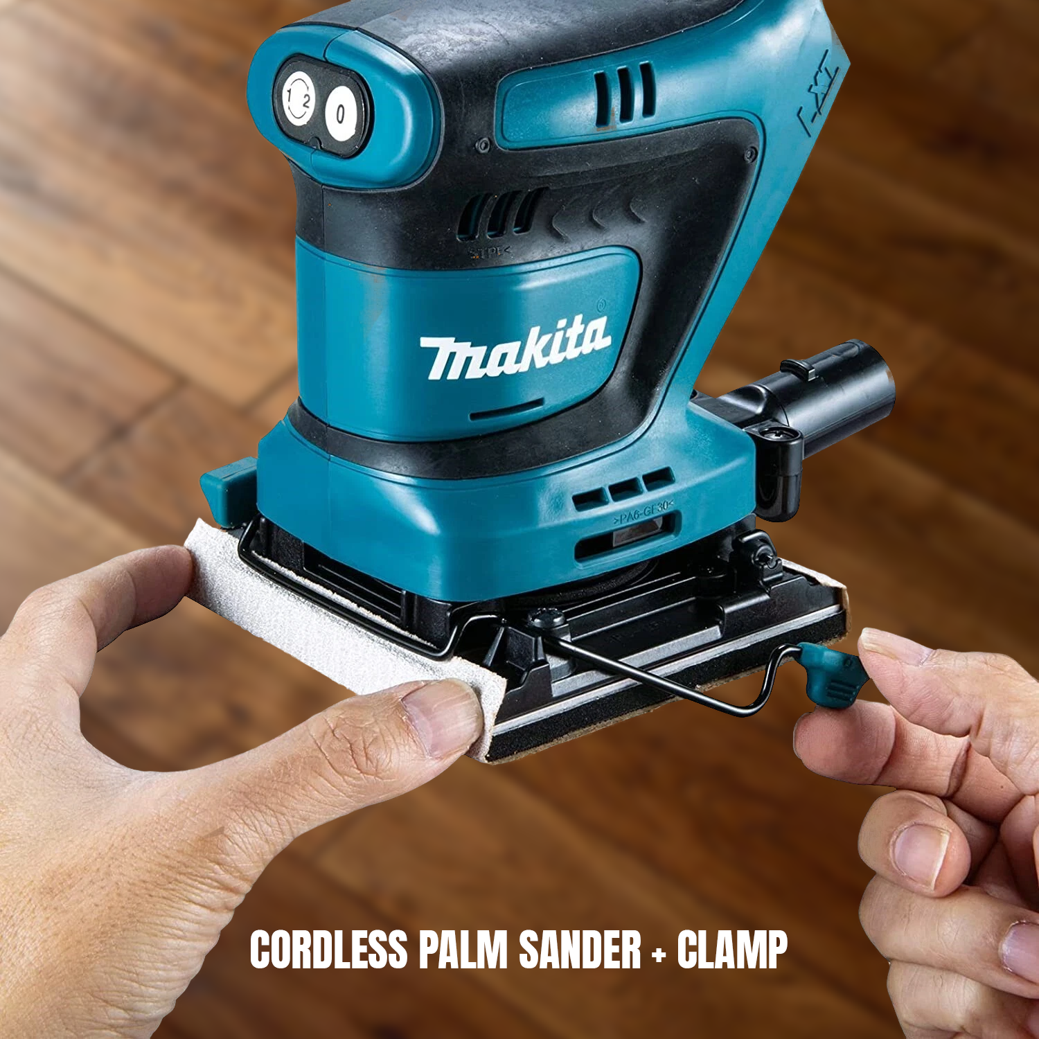 Cordless Palm Sander – Rechargeable Handheld Electric Sander with Clamp for Wood & DIY Projects Accessories - Tophatter Daily Deals