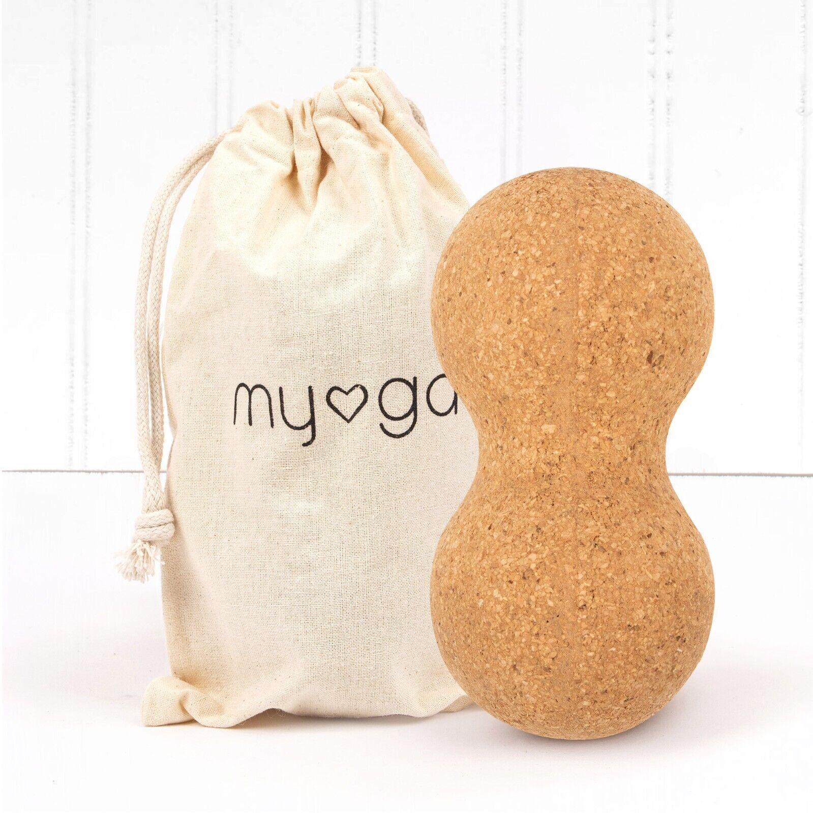 Peanut Massage Roller - Cork Peanut Massage Roller Cork Peanut Lacrosse Ball Muscle Roller Self Massager for Myofascial Release Exercise & Fitness - Tophatter Daily Deals