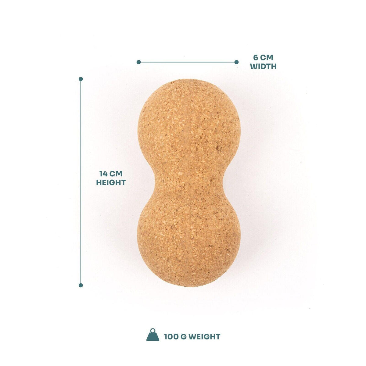 Peanut Massage Roller - Cork Peanut Massage Roller Cork Peanut Lacrosse Ball Muscle Roller Self Massager for Myofascial Release Exercise & Fitness - Tophatter Daily Deals