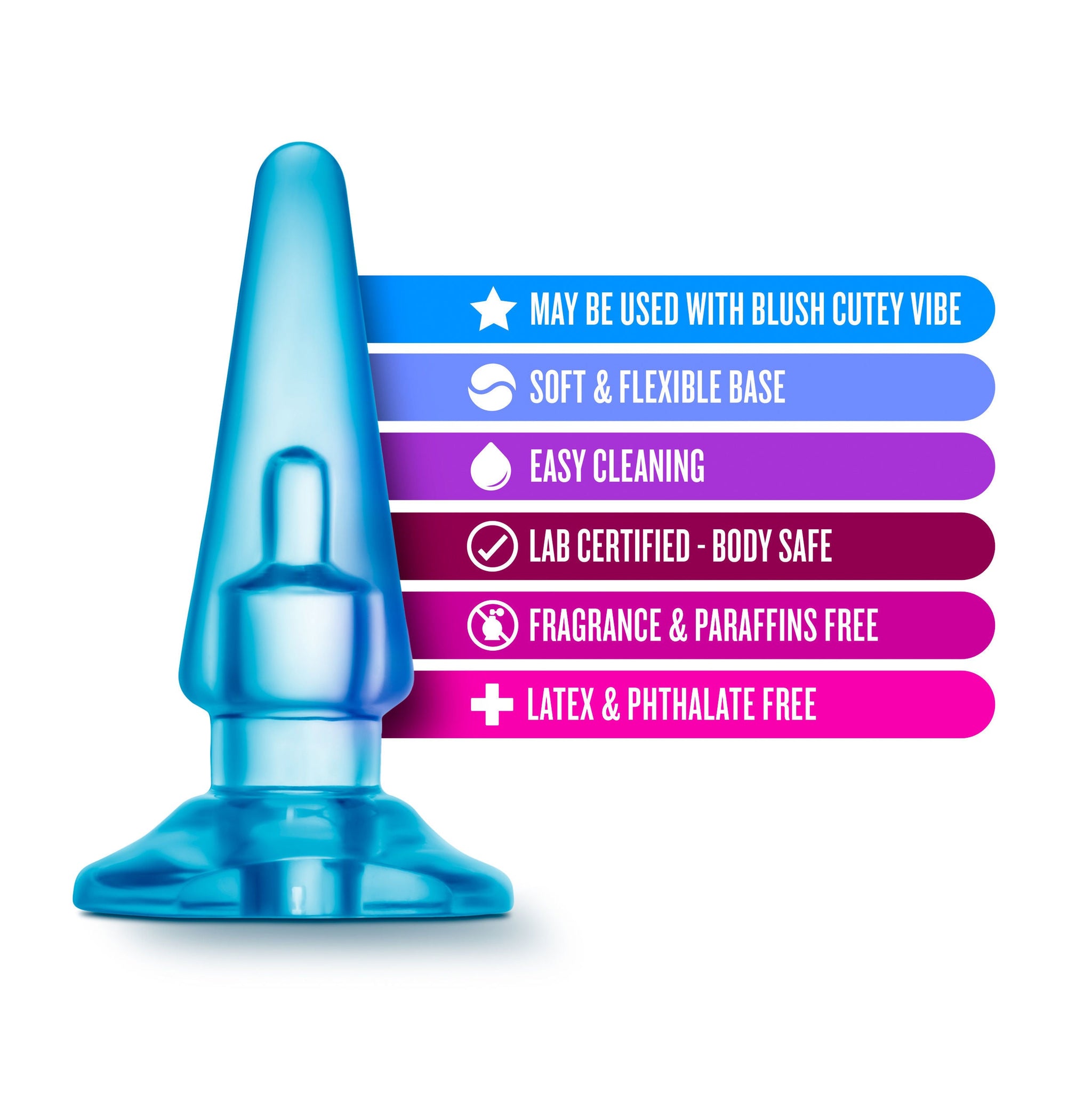 B Yours Basic Blue Anal Plug for Beginners and Kegel Exercise > Anal Range > Butt Plugs - Tophatter Daily Deals