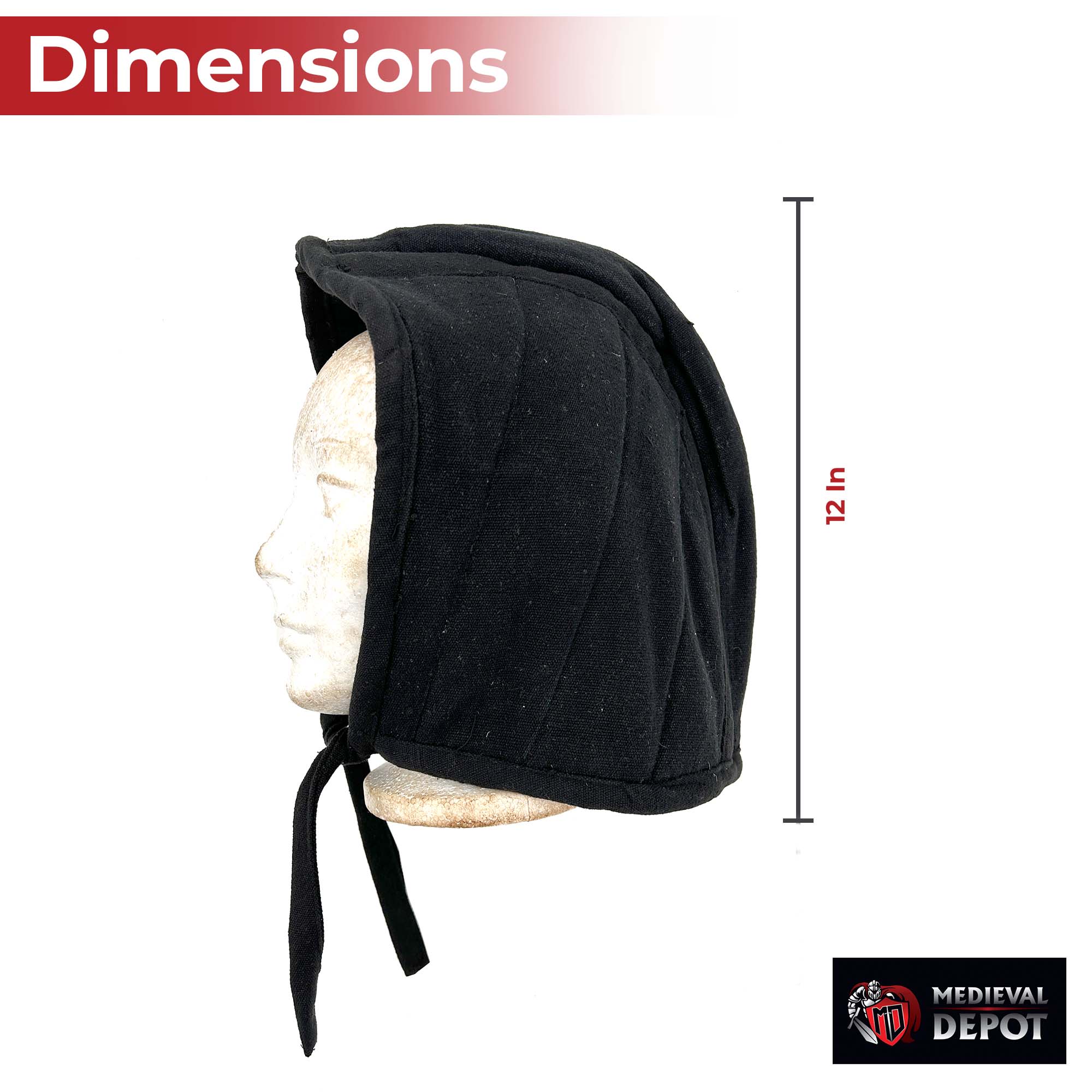 Cotton Padded Coif Arming Cap Medieval armor - Tophatter Daily Deals