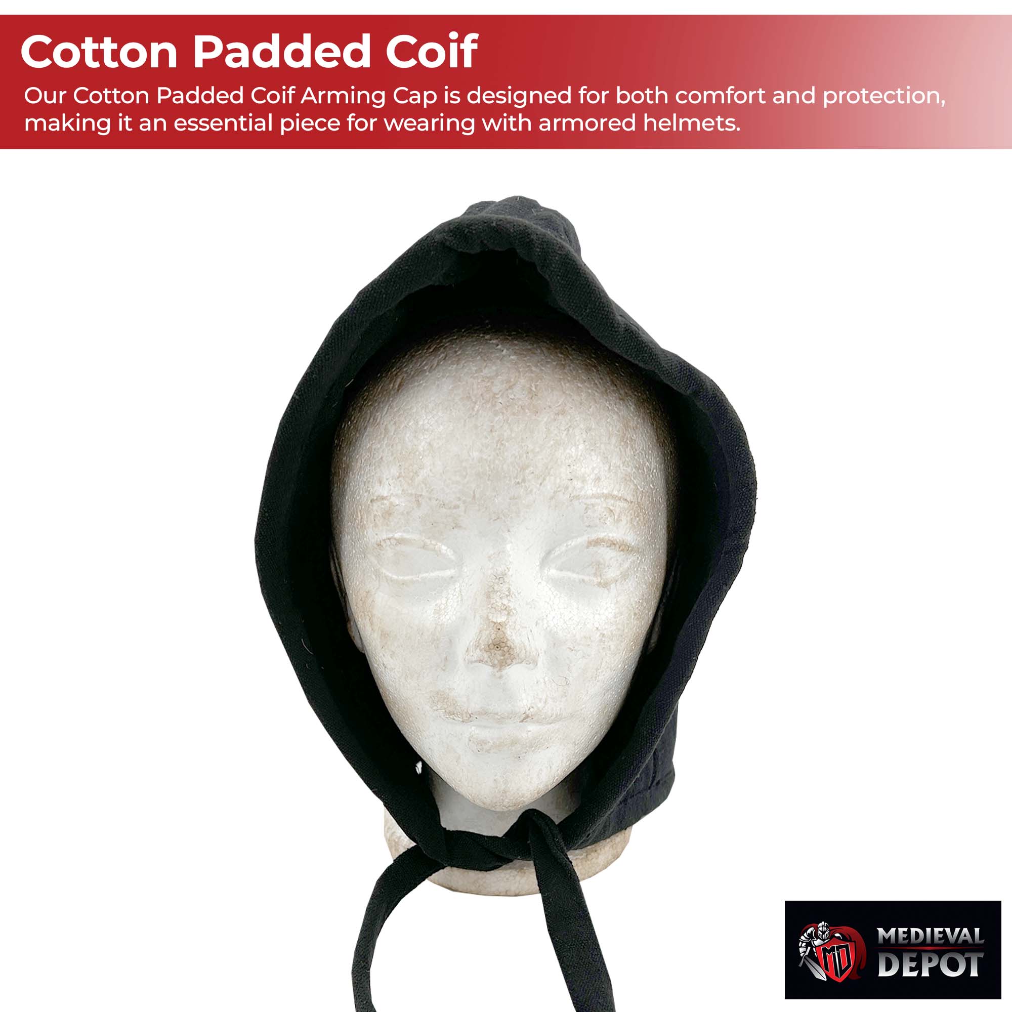Cotton Padded Coif Arming Cap Medieval armor - Tophatter Daily Deals
