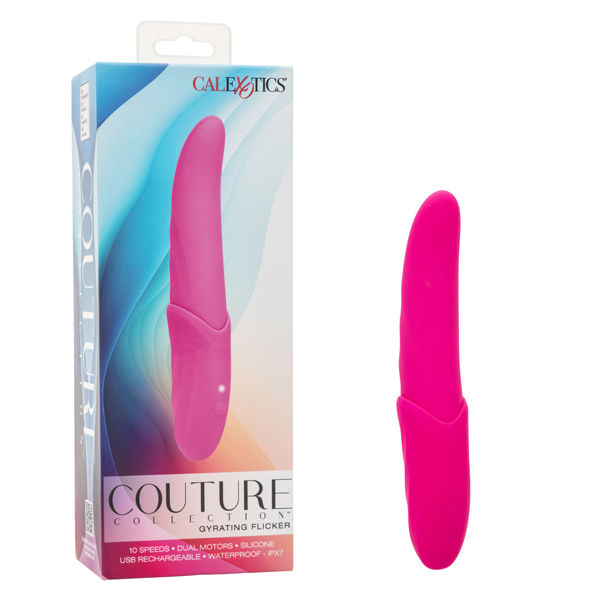 Couture Collection Gyrating Flicker Pink Wireless Vibrator > Sex Toys For Ladies > Clitoral Vibrators and Stimulators - Tophatter Daily Deals