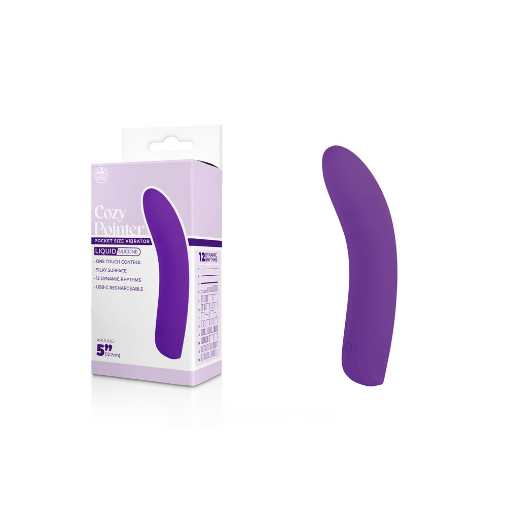 Cozy Pointer – Silicone One-Touch Rechargeable 5 Inch Vibrator > Vibrators > Finger Vibrators - Tophatter Daily Deals